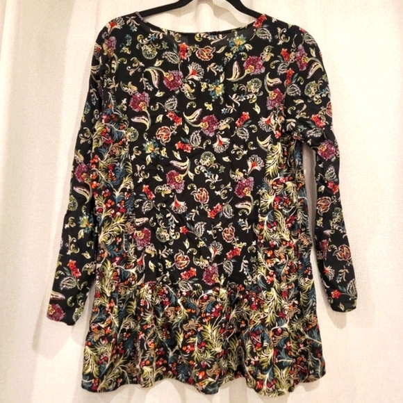 J.Jill Women's Floral Paisley Boho Tunic Top Size M - Picture 2 of 8